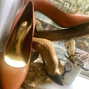 "Caramel" Lauren by Ralph Lauren Leather Pumps
